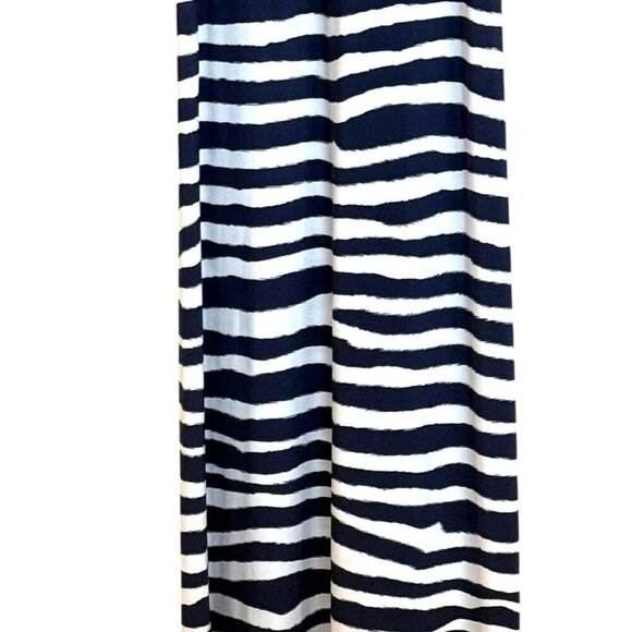 Calvin Klein Women's Striped Racerback Sleeveless Zebra Maxi Dress Size 12 - Picture 5 of 7